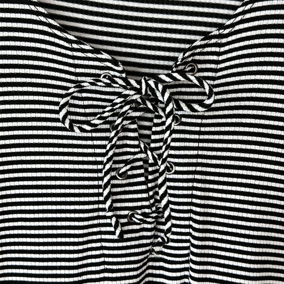 Altar'd State A Line Black and White Striped Dress Size Small - Picture 4 of 13